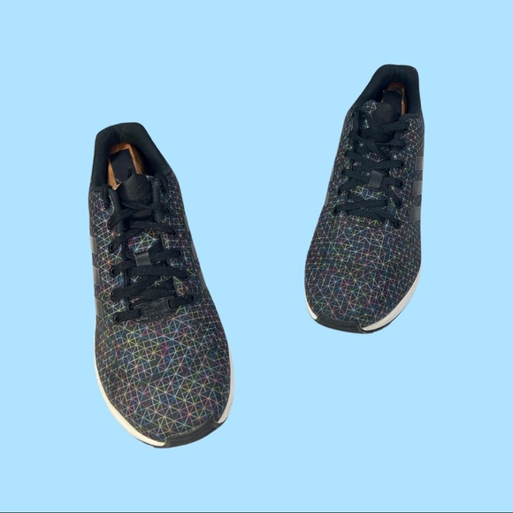 Adidas ZX Flux Size 9 Men's Gray Black Running Shoes AQ4023 - Picture 2 of 11